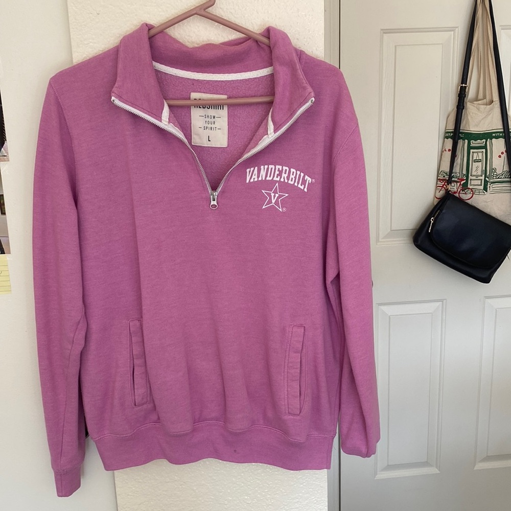 Pink crewneck Vanderbilt sweater